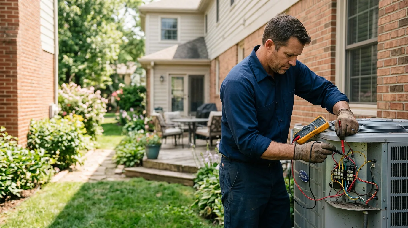 HVAC technician working near Oakland, KY